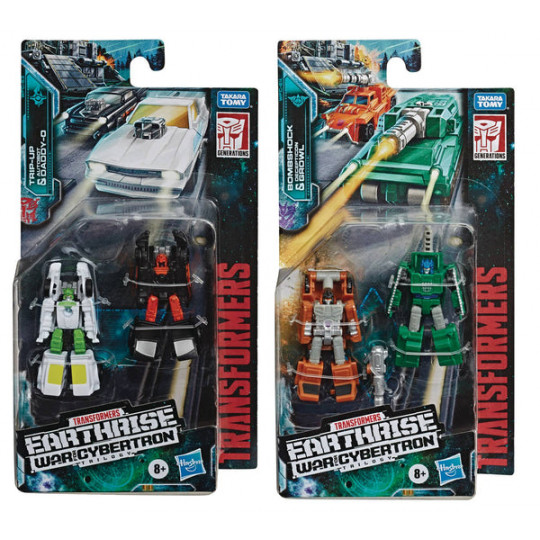 Transformers War For Cybertron Earthrise Micromasters Bombshock &amp; Growl(E7119)