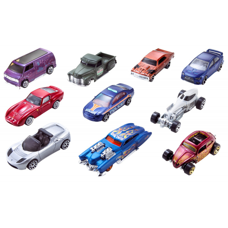 Αυτοκινητάκια Hot Wheels Σετ 10(54886)