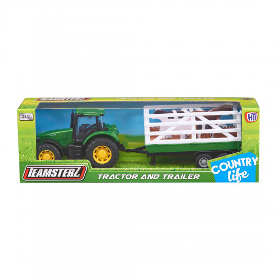 Teamsterz Tractor and Trailer For Ages 3+(7535-72300)