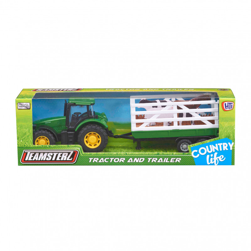 Teamsterz Tractor and Trailer For Ages 3+(7535-72300)