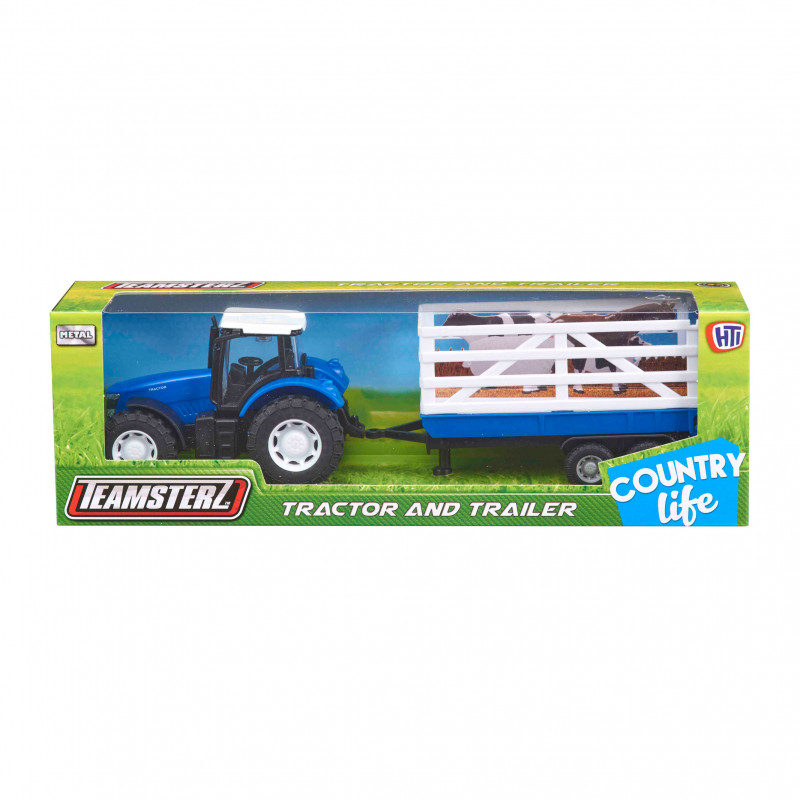 Teamsterz Tractor and Trailer For Ages 3+(7535-72300)