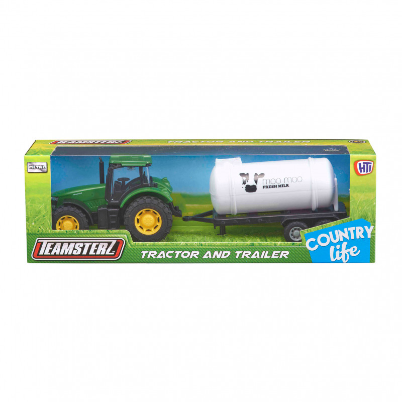 Teamsterz Tractor and Trailer For Ages 3+(7535-72300)