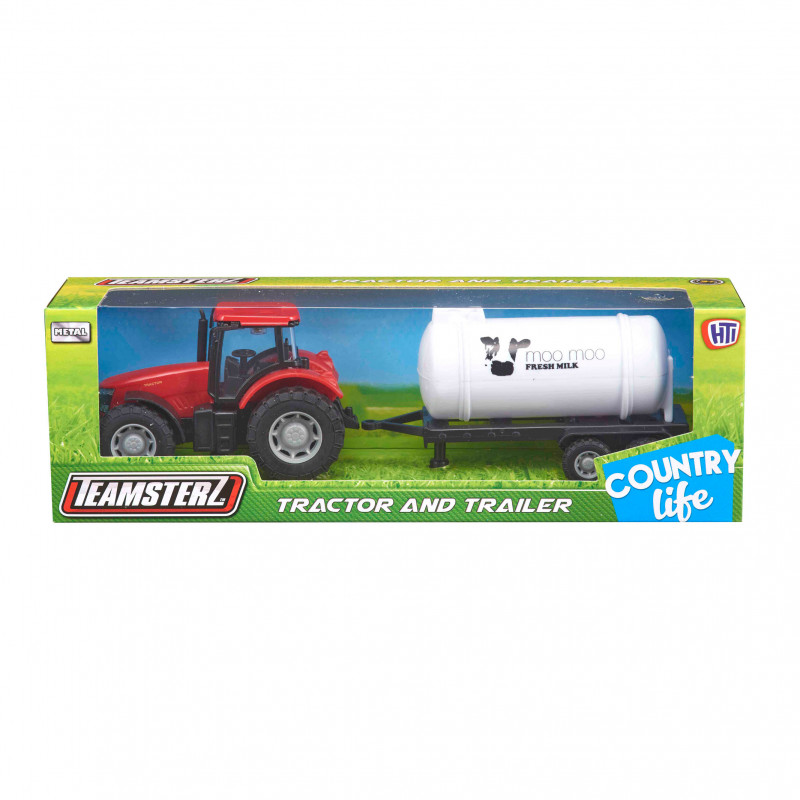 Teamsterz Tractor and Trailer For Ages 3+(7535-72300)