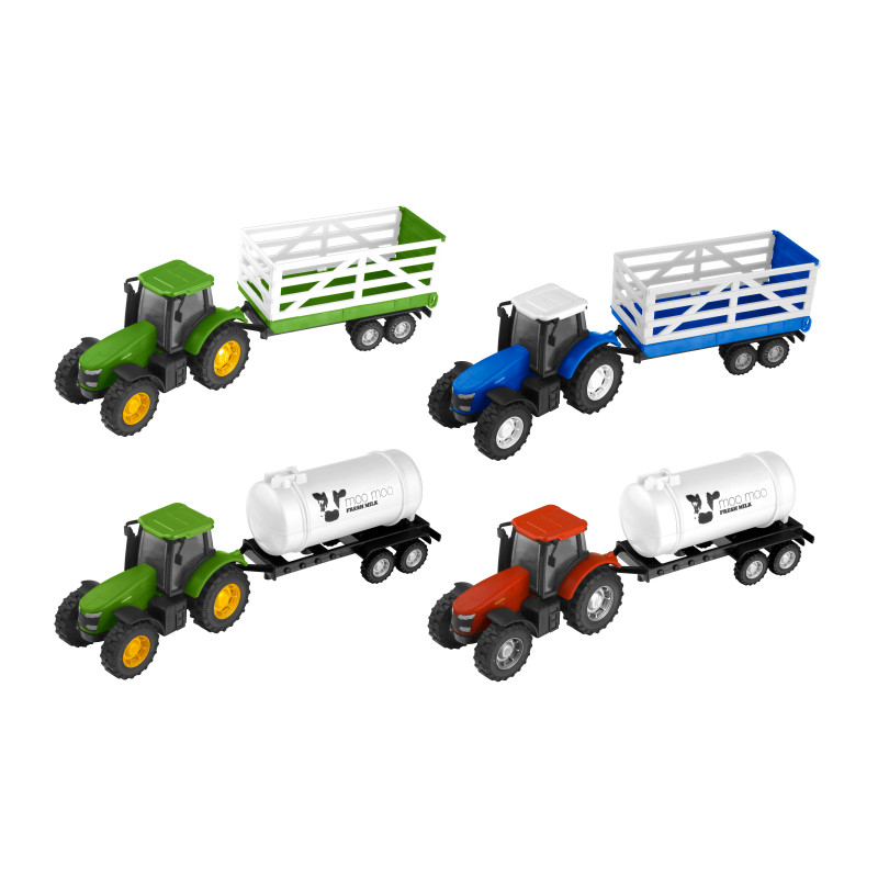 Teamsterz Tractor and Trailer For Ages 3+(7535-72300)