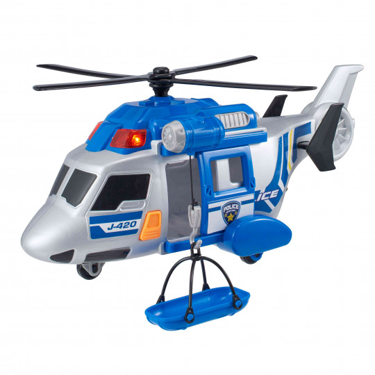 Teamsterz Light and Sound Police Rescue  Helicopter For Ages 3+ (7535-17123)