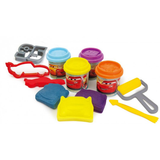 AS Dough Bucket With 4 Pots - 3D Caps And 8 Tools 200gr For Ages 3+(1045-03550)