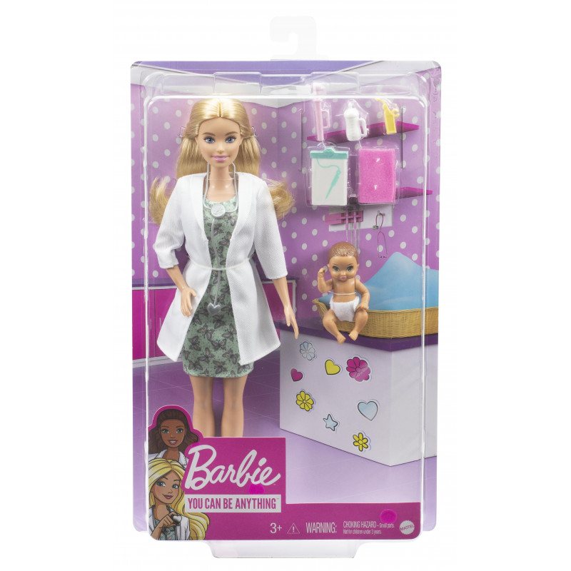 Barbie Γιατρός Για Μωράκι (GVK03)