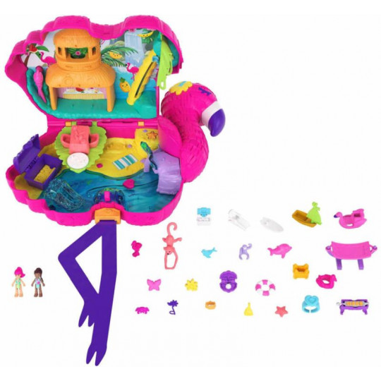 Polly Pocket Polly Φλαμίνγκο Πινιάτα Έκπληξη Σετ (HGC41)