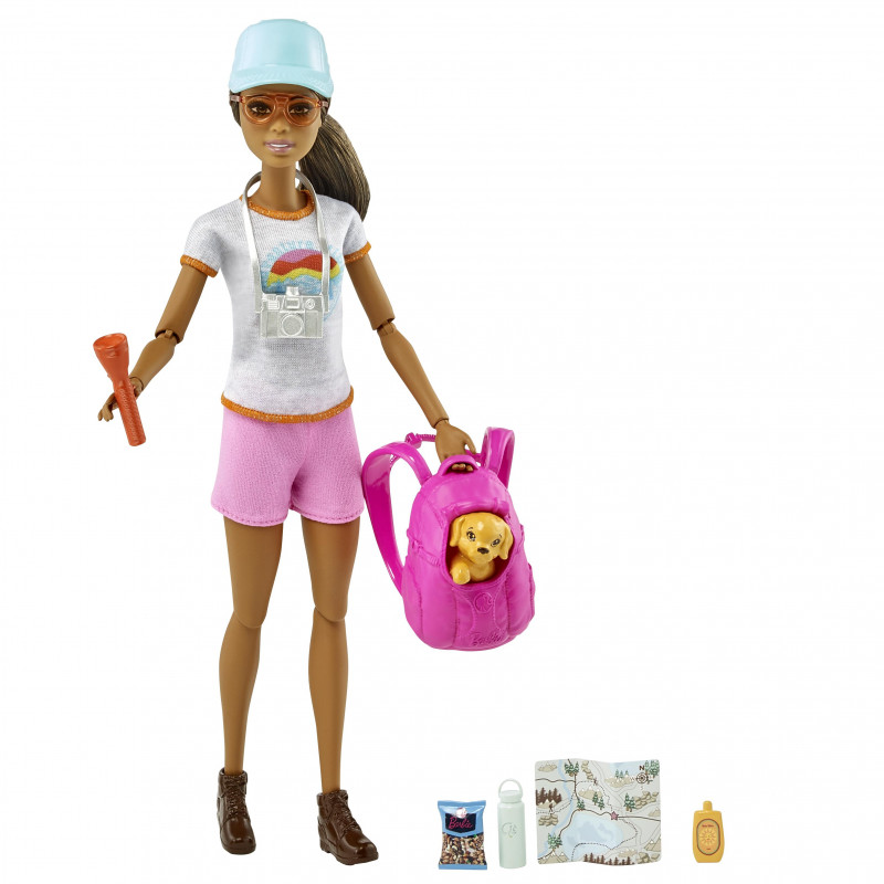 Barbie Hiking Doll Brunette (GKH73-GRN66)