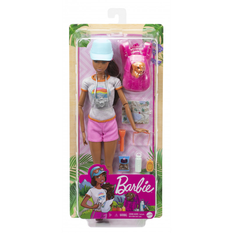 Barbie Hiking Doll Brunette (GKH73-GRN66)