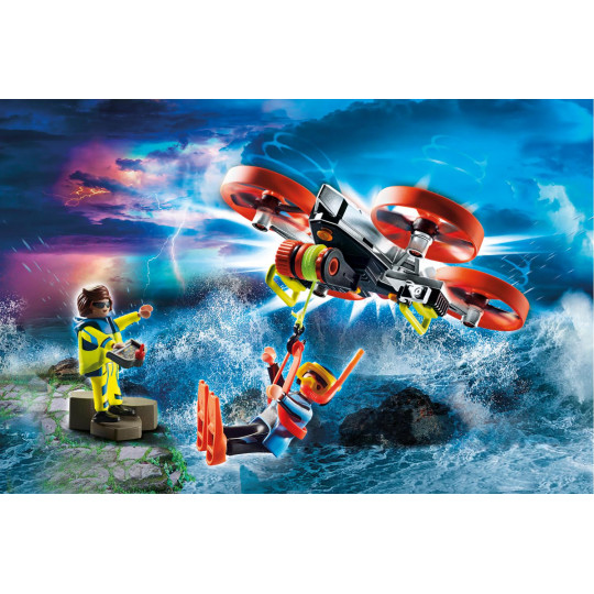 Playmobil Επιχείρηση διάσωσης δύτη με drone(70143)