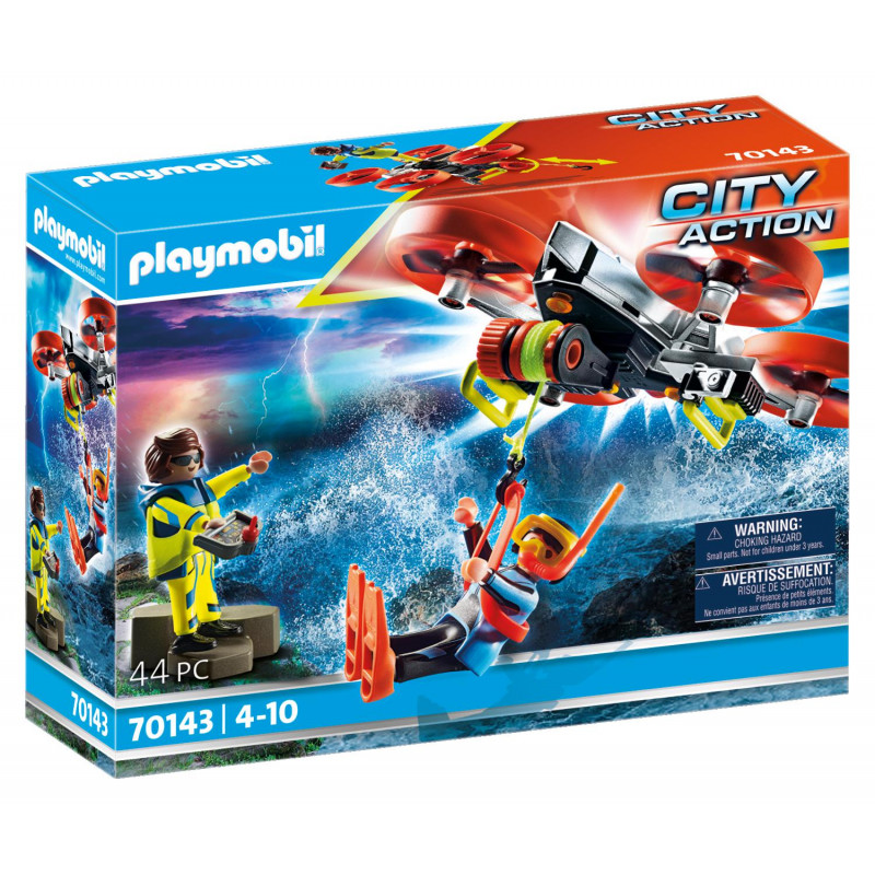 Playmobil Επιχείρηση διάσωσης δύτη με drone(70143)