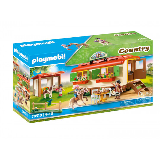 Playmobil Κατασκήνωση με τροχόσπιτο και πόνυ(70510)