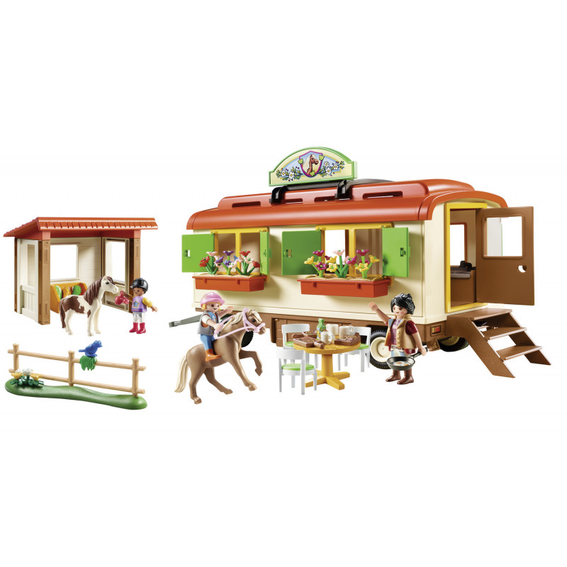 Playmobil Pony Shelter with Mobile Home(70510)