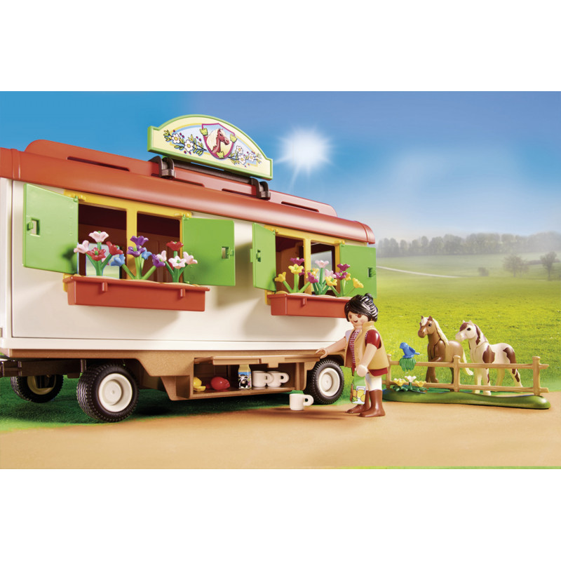 Playmobil Pony Shelter with Mobile Home(70510)