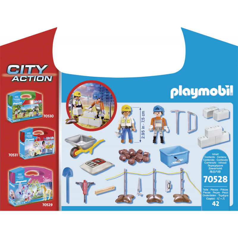 Playmobil Maxi Βαλιτσάκι Τεχνικά Έργα(70528)