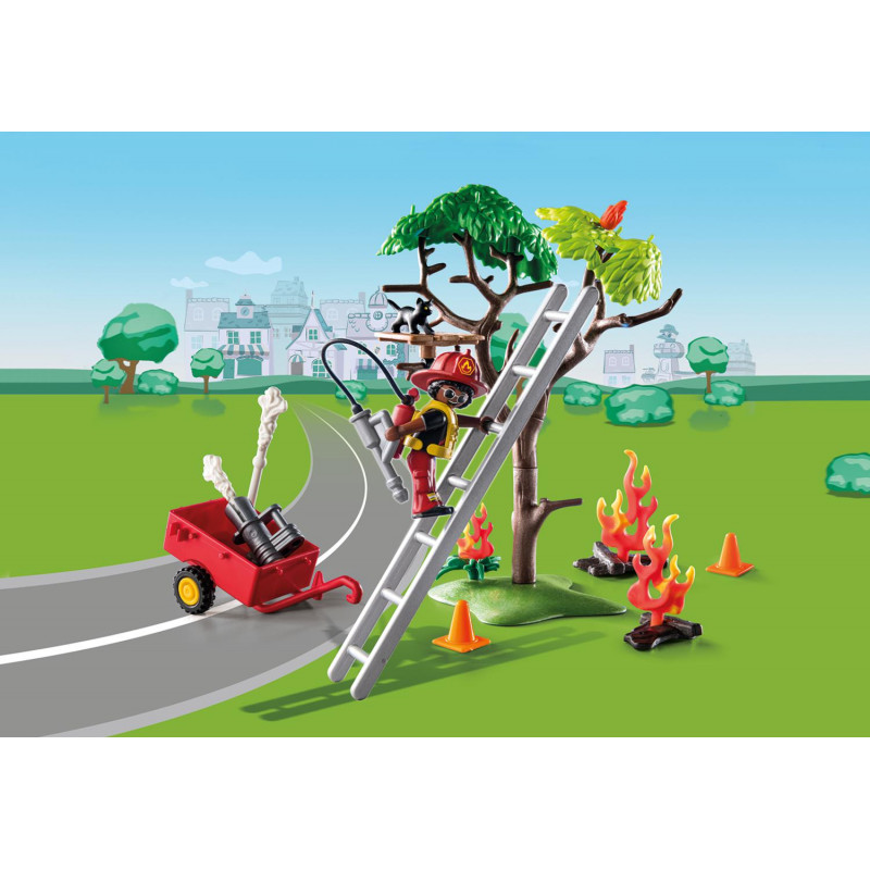 Playmobil DUCK ON CALL - Fire Rescue Action: Cat Rescue(70917)