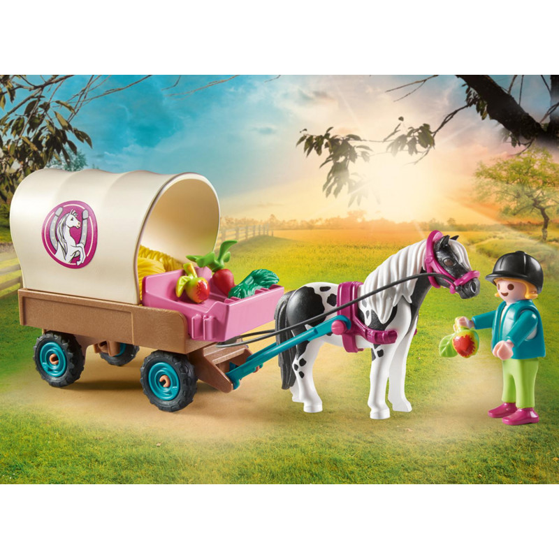 Playmobil Άμαξα με πόνυ(70998)