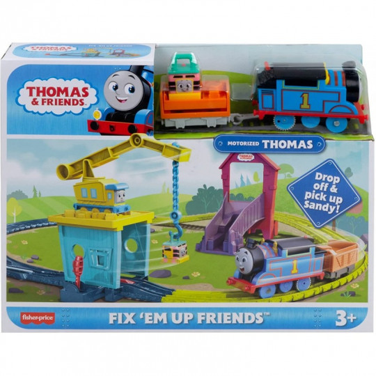 Thomas And Friends Fix Em Up Train And Track Set With Motorized Engine (HDY58)