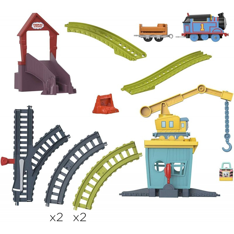 Thomas And Friends Fix Em Up Train And Track Set With Motorized Engine (HDY58)