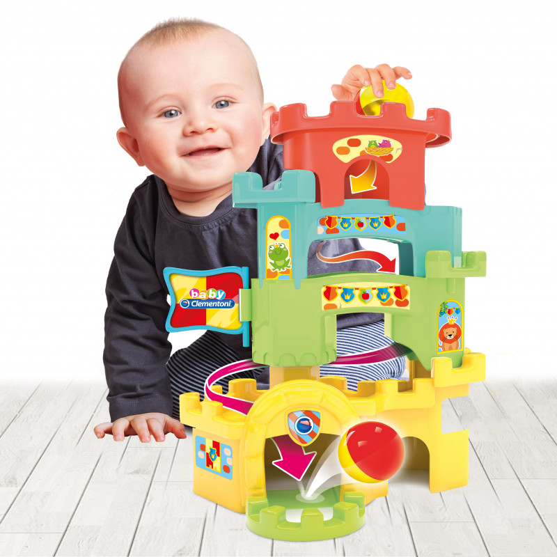 Baby Clementoni Play For Future Baby Toddler Toy Ball Drop Castle For 10-36 Months(1000-17226)