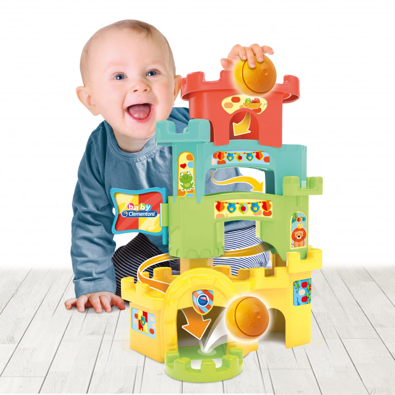 Baby Clementoni Play For Future Baby Toddler Toy Ball Drop Castle For 10-36 Months(1000-17226)