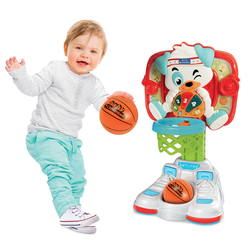 Baby Clementoni Educational Toddler Toy Max Play Basket With Basketball For 18+ Months(1000-63531)