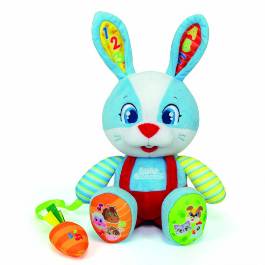 Baby Clementoni Educational Baby Toddler Interactive Plush Rabbit For 10+ Months(1000-63565)