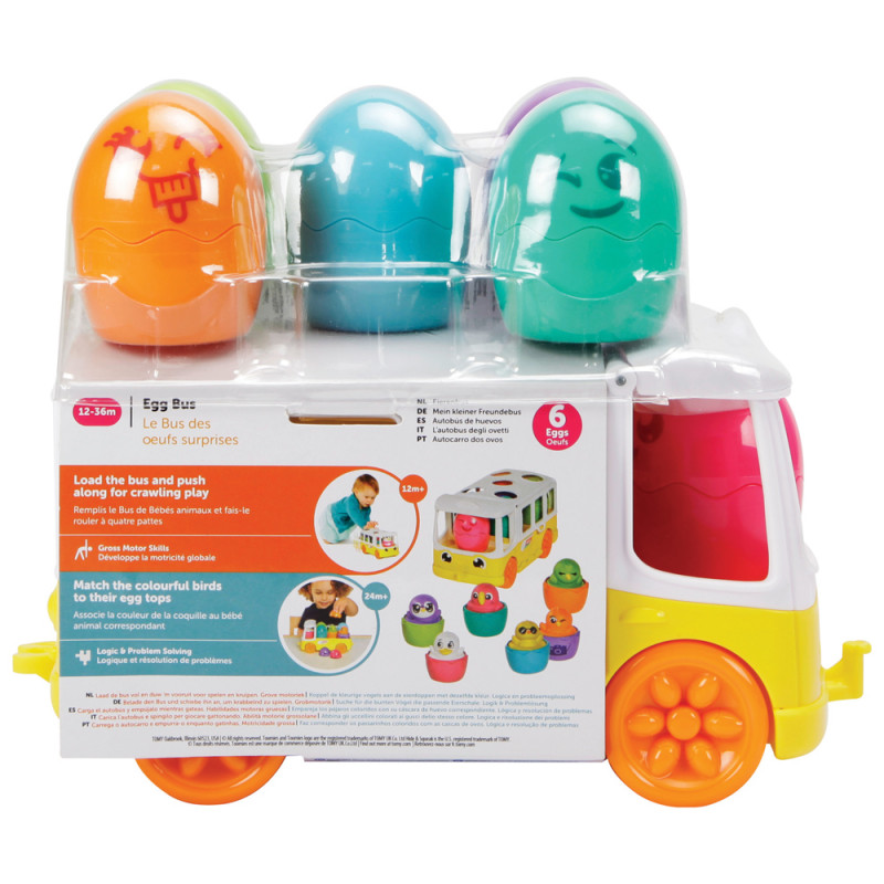 Tomy Toomies Baby Toddler Toy Egg Bus For 12-36 Months(1000-73098)