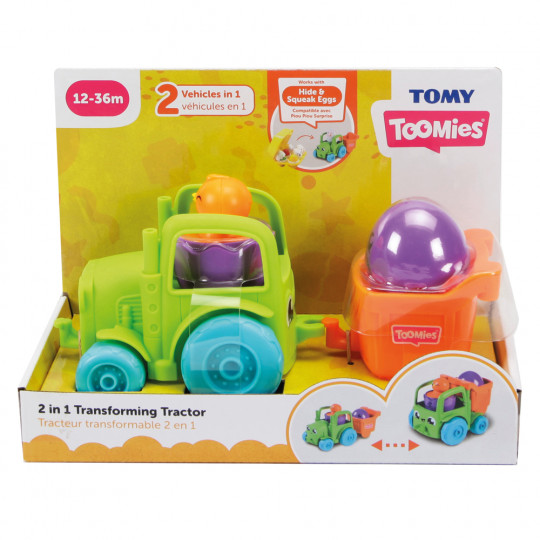 Tomy Toomies Baby Toddler Toy Tranforming Tractor 2 in 1 For 12-36 Months(1000-73219)