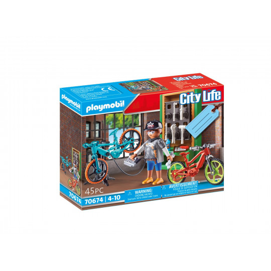 Playmobil Gift Set Συνεργείο ποδηλάτων(70674)