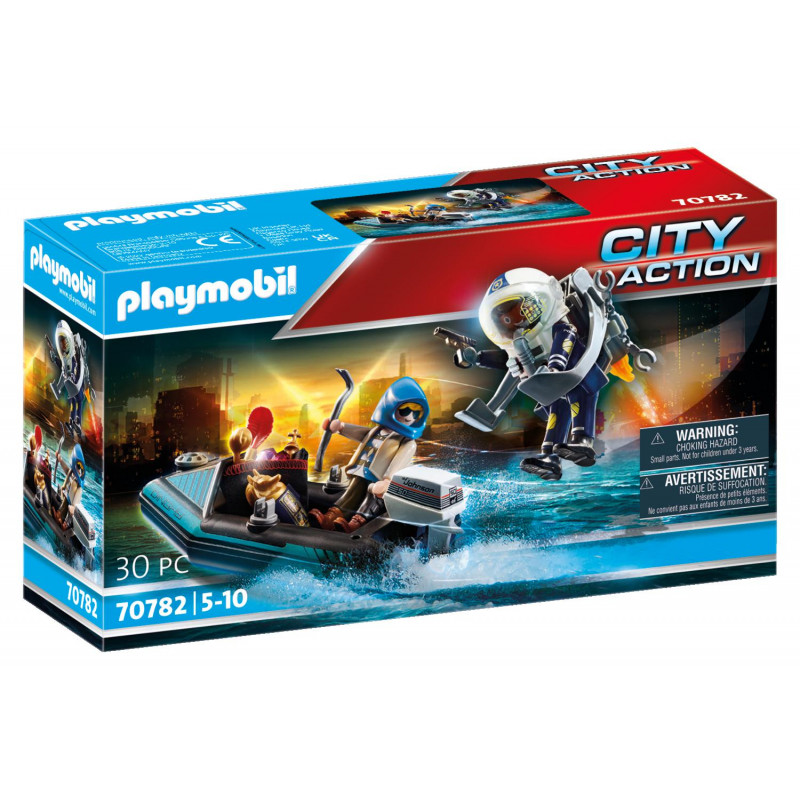 Playmobil Police Jet Pack with Boat(70782)