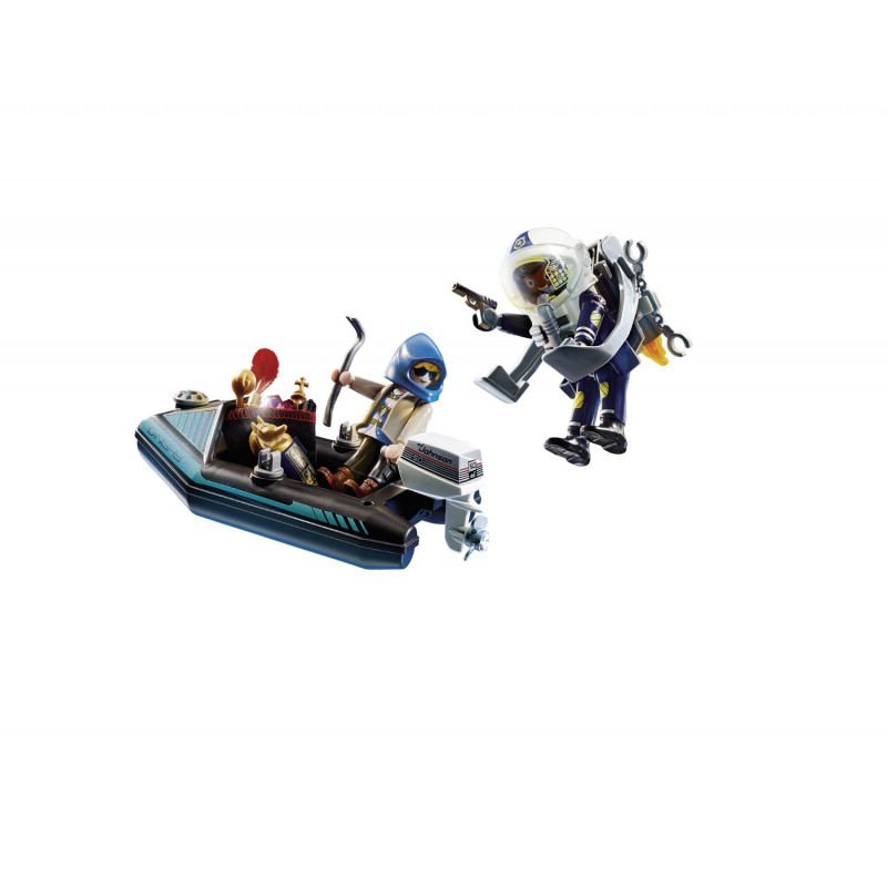 Playmobil Police Jet Pack with Boat(70782)