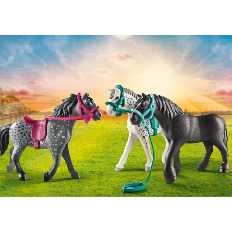 Playmobil Τρία άλογα: Friesian, Knabstrupper & Andalusian(70999)