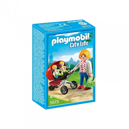 Playmobil Mother with Twin Stroller(5573)