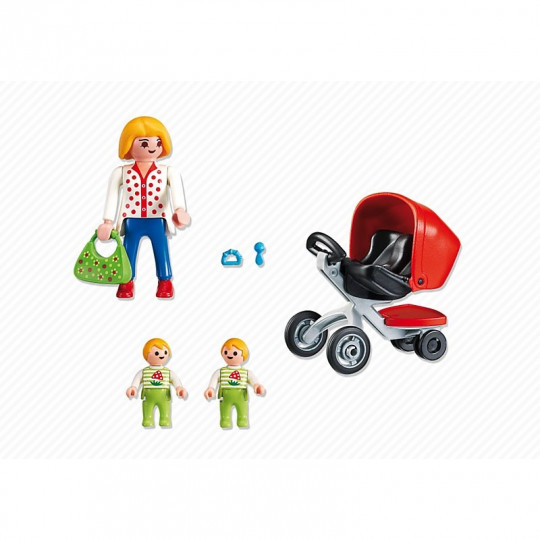 Playmobil Mother with Twin Stroller(5573)