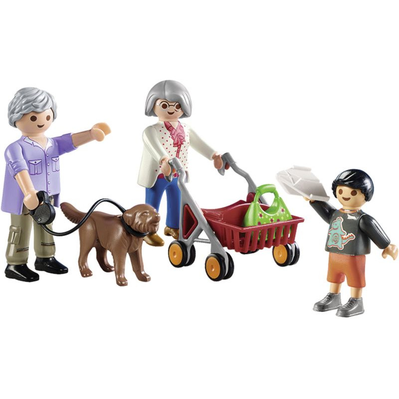 Playmobil Παππούς και γιαγιά με εγγονάκι(70990)