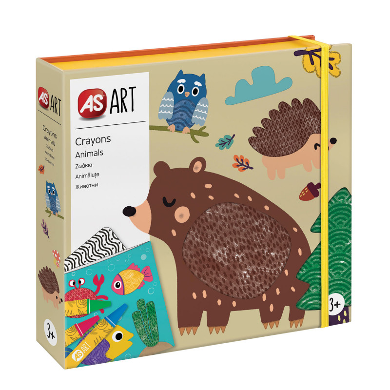 AS Art Crayons Animals For Ages 3+(1038-21051)