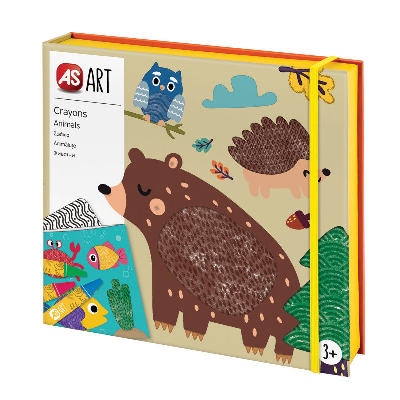 AS Art Crayons Animals For Ages 3+(1038-21051)