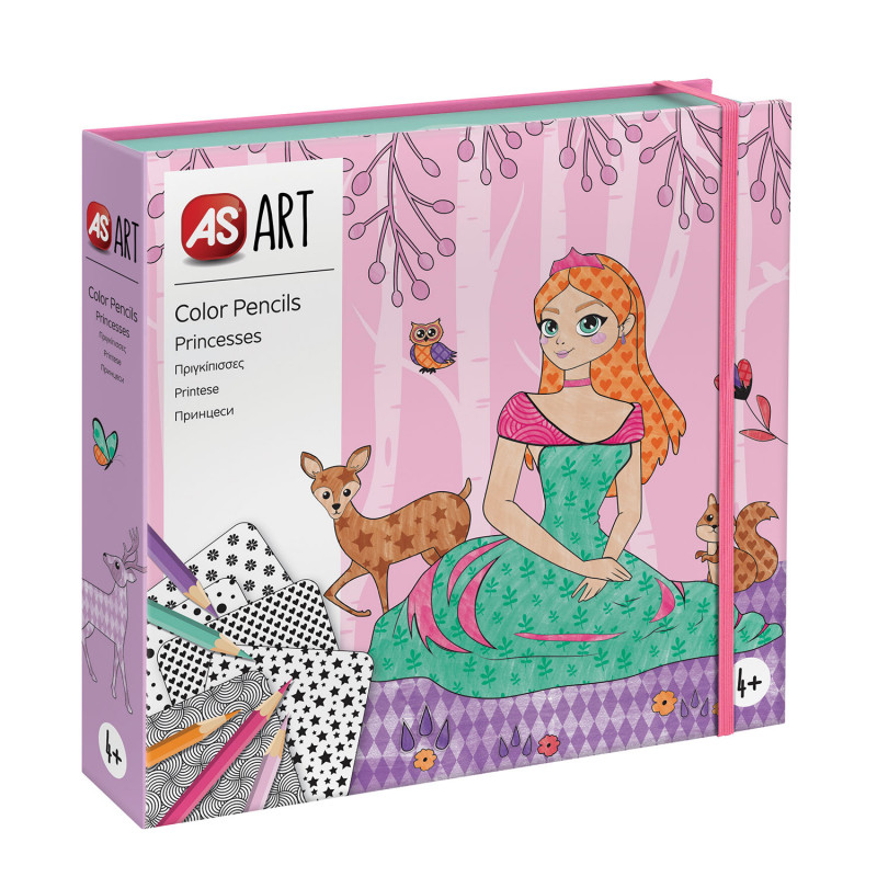 AS Art Colored pencils Princesses For Ages 4+(1038-21054)