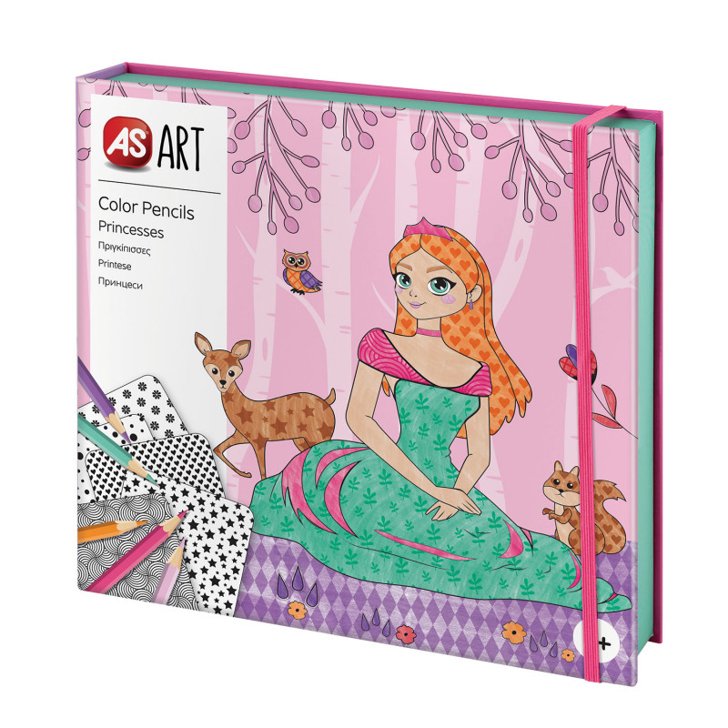 AS Art Colored pencils Princesses For Ages 4+(1038-21054)