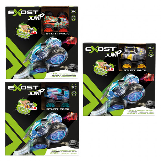 Exost Jump Toy Car Friction Powered With Ramp And Obstacles(7530-20620)