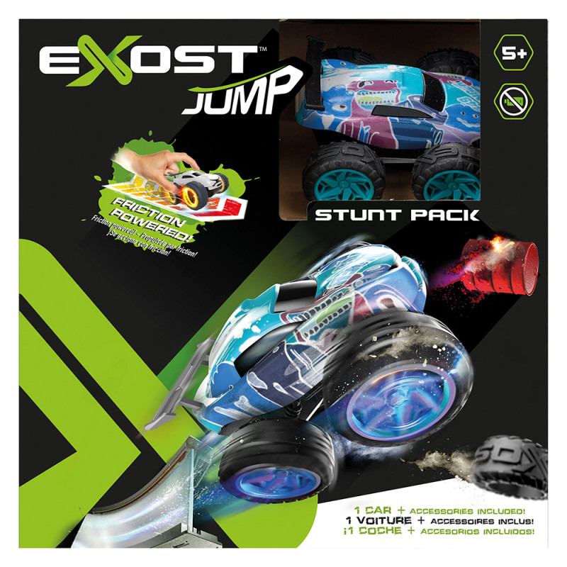 Exost Jump Toy Car Friction Powered With Ramp And Obstacles(7530-20620)