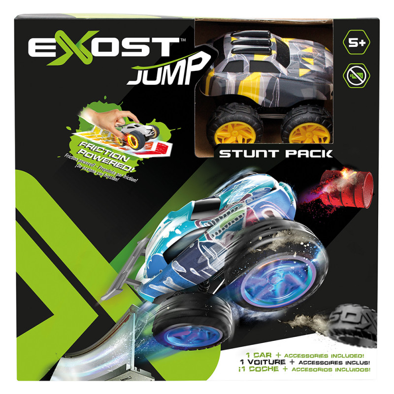 Exost Jump Toy Car Friction Powered With Ramp And Obstacles(7530-20620)