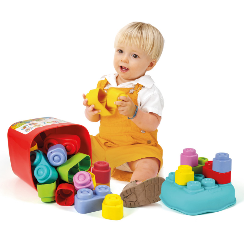 Soft Clemmy Baby Toddler Soft Premium Blocks Bucket 20 pcs For 6-36 Months(1033-63087)