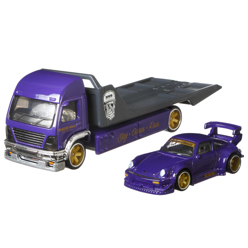 hot Wheels Νταλίκα Με Αυτοκινητάκι(FLF56)