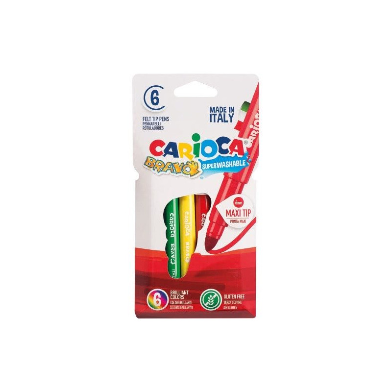 Carioca Markers Bravo 6Colors (C42767)