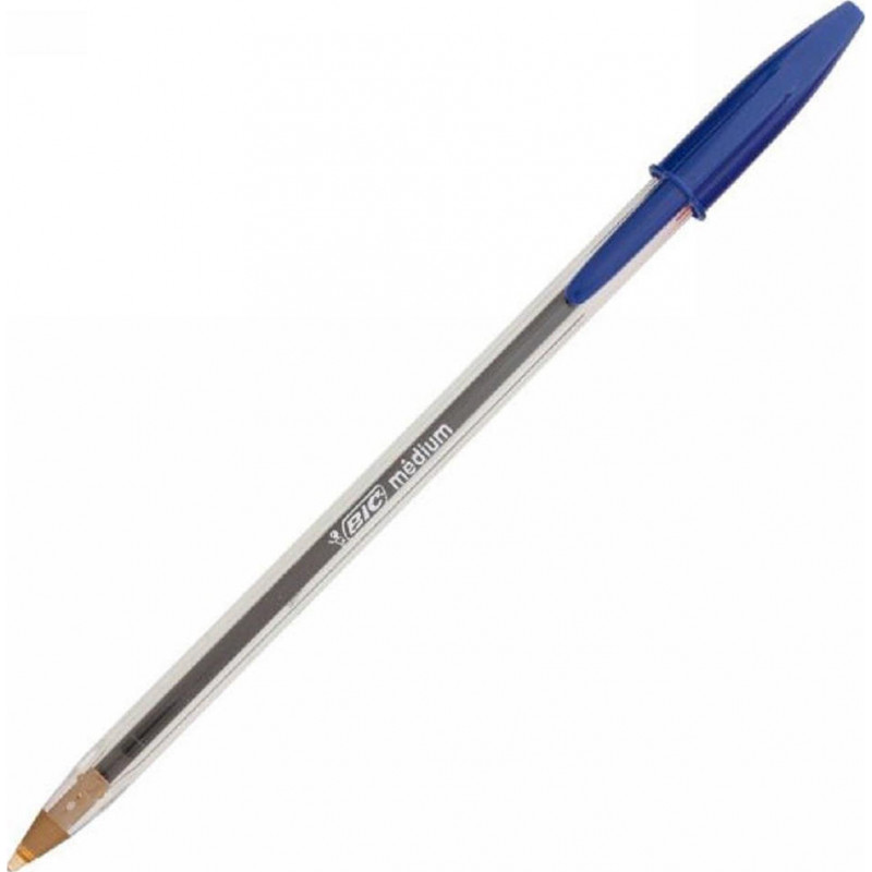 Bic Στυλό Ballpoint 1.0mm με Μπλε Mελάνι Cristal Original (847898)