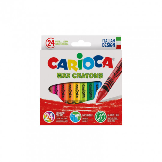 Carioca Κηρομπογίες Wax Regular 12τεμαχίων (C42365)