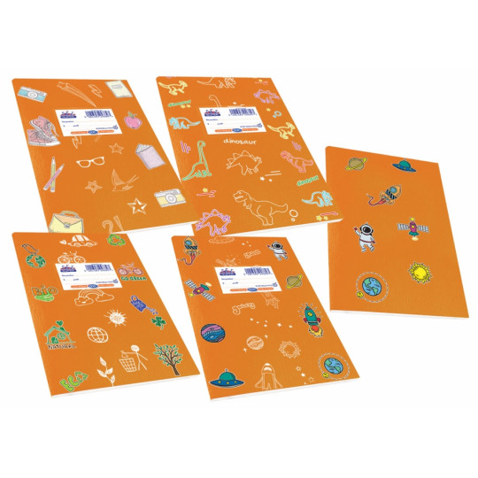 Skag Notebooks Super 17X25 With Orange Designs (246897)